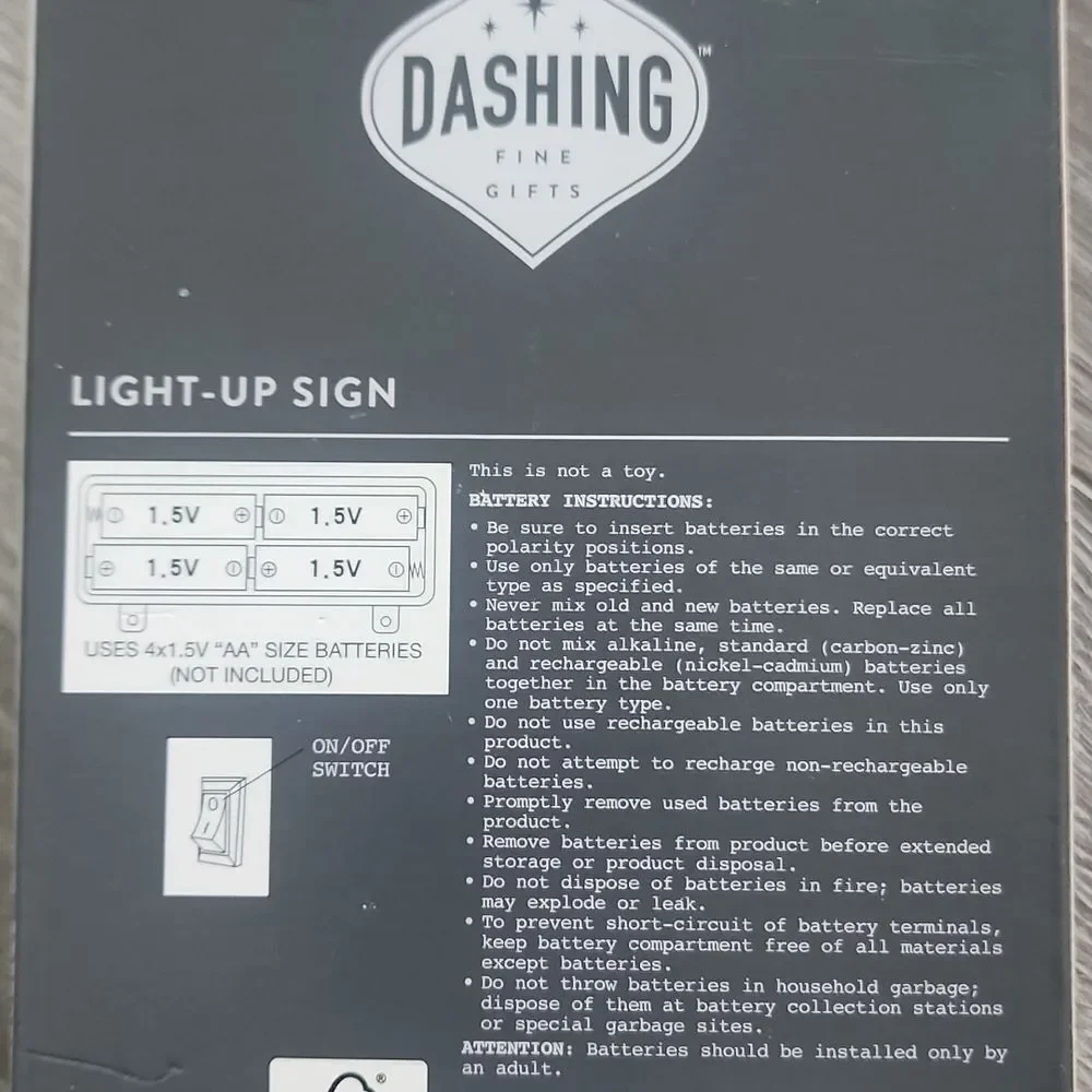 Dashing Light-up Sign - Picture 2 of 2